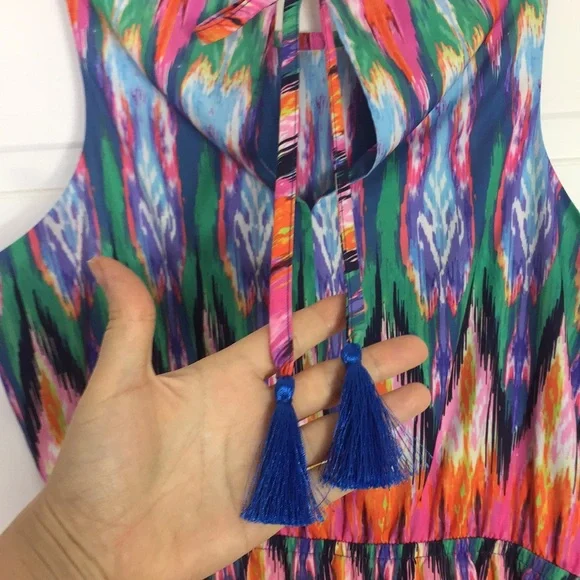 ATHLETA Ikat Martinique Multicolor Dress - Picture 9 of 13